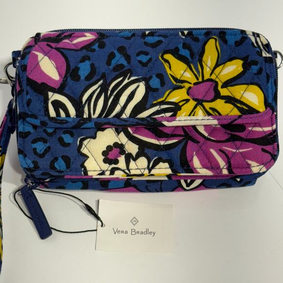Vera Bradley All in One Crossbody, Wallet, Handbag African Violet 15863-165, NWT - Picture 2 of 8